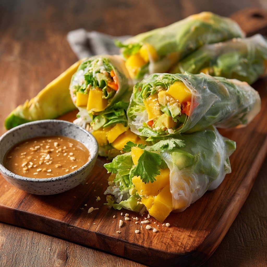 Mango Avocado Spring Rolls