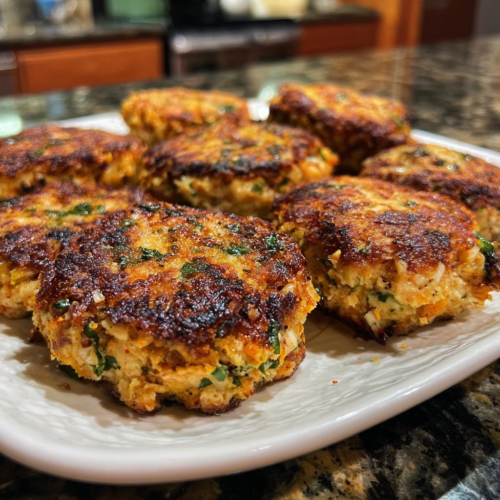 Baked Salmon Patties with Oats