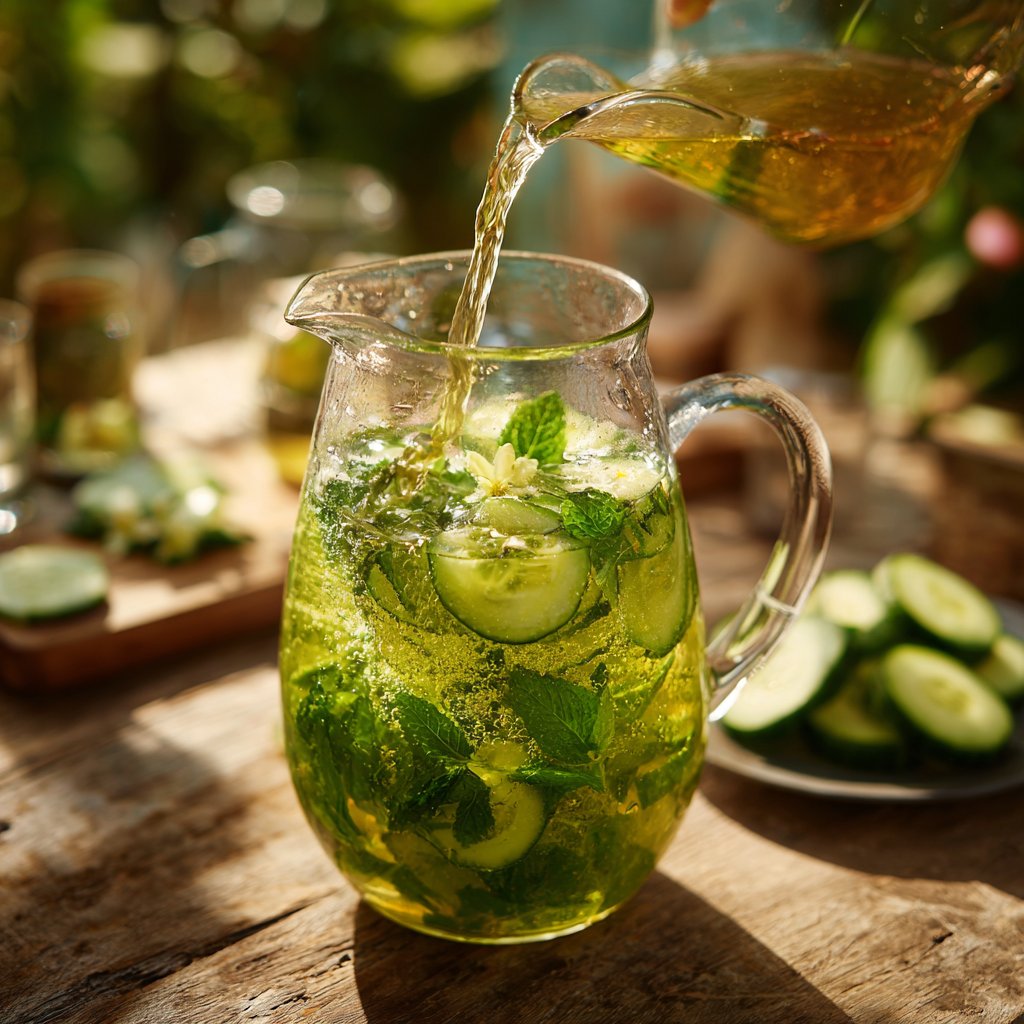 Refreshing Dandelion Cucumber Tea