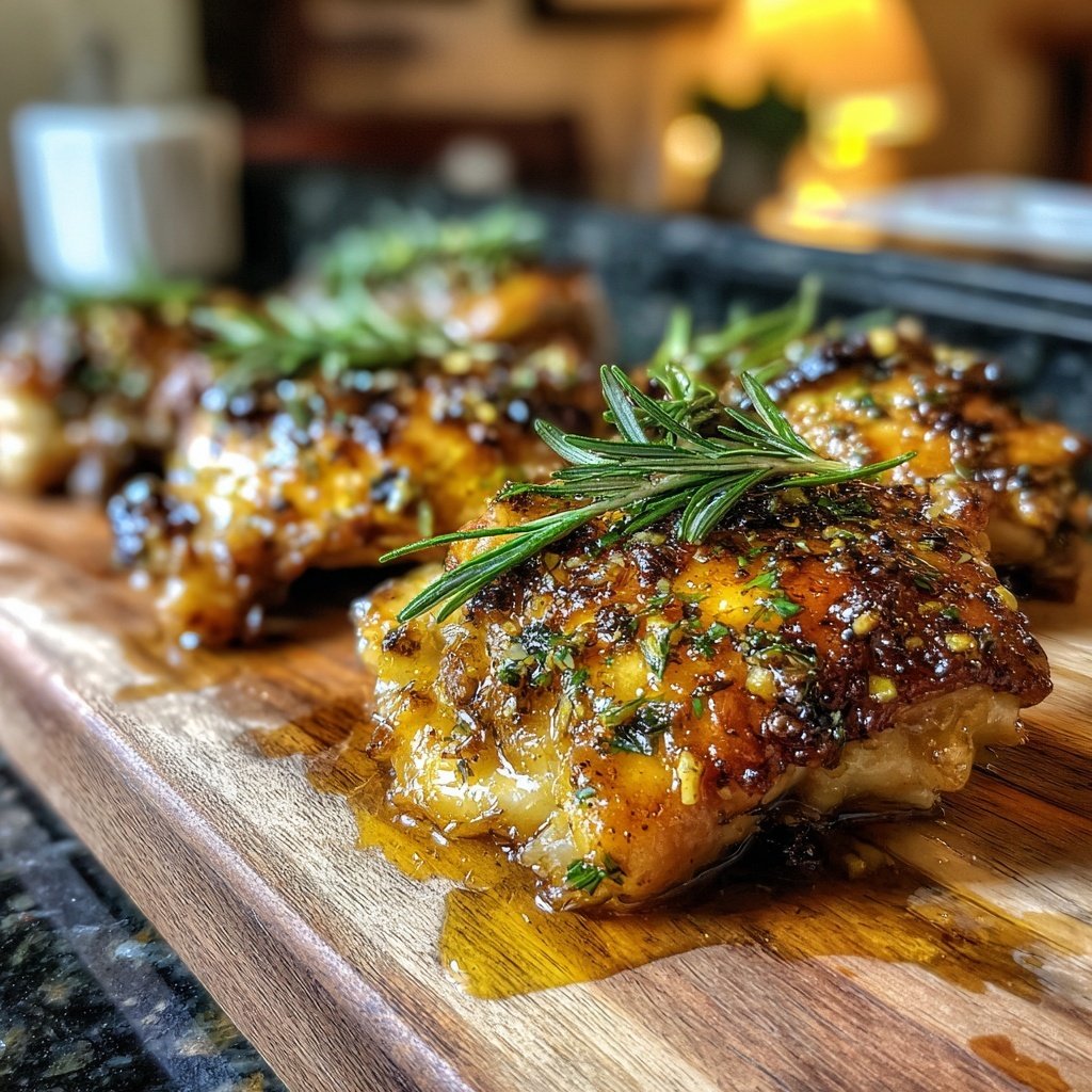 Rosemary Garlic Chicken Thighs