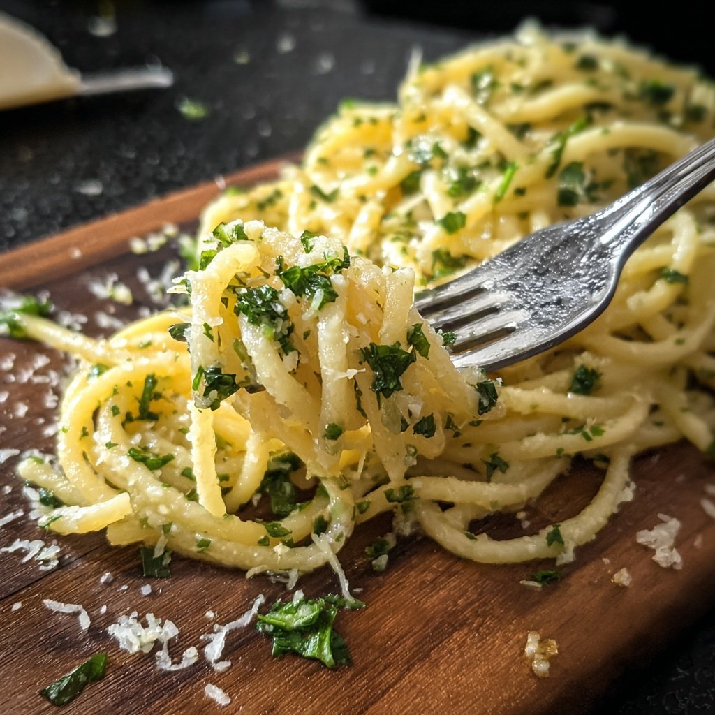 Quick Garlic Butter Pasta