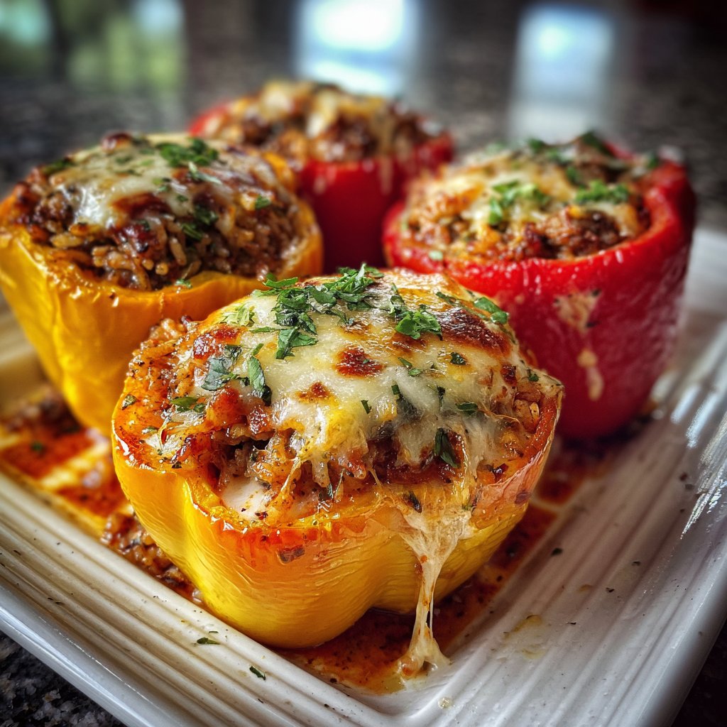 Savory Stuffed Bell Peppers