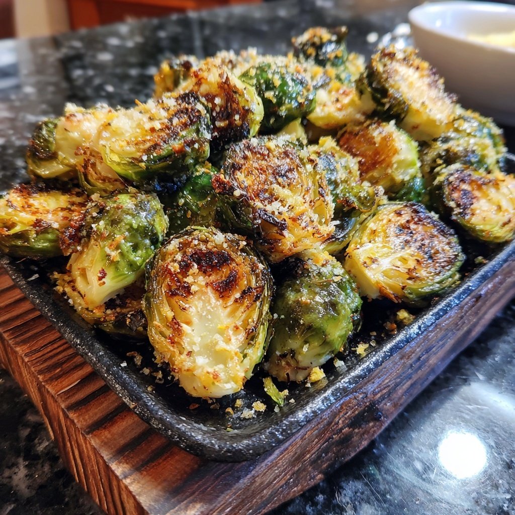 Lemon-Tahini Roasted Brussels Sprouts