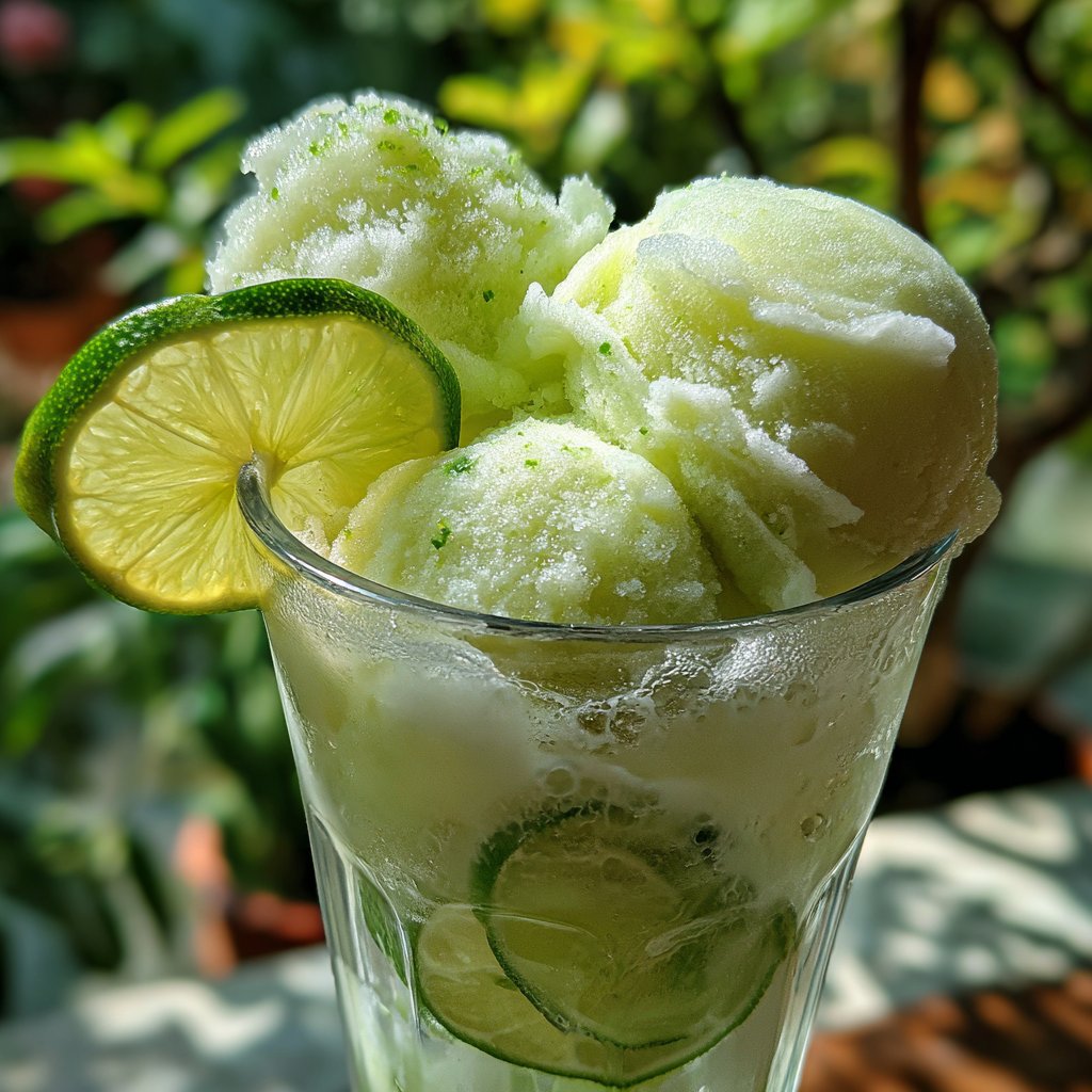 Lime Sherbet Float