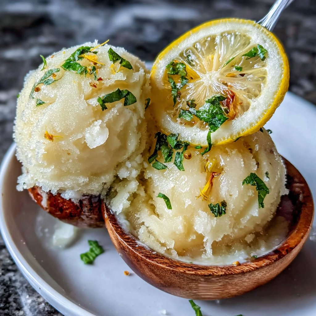 Dandelion and Lemon Sorbet