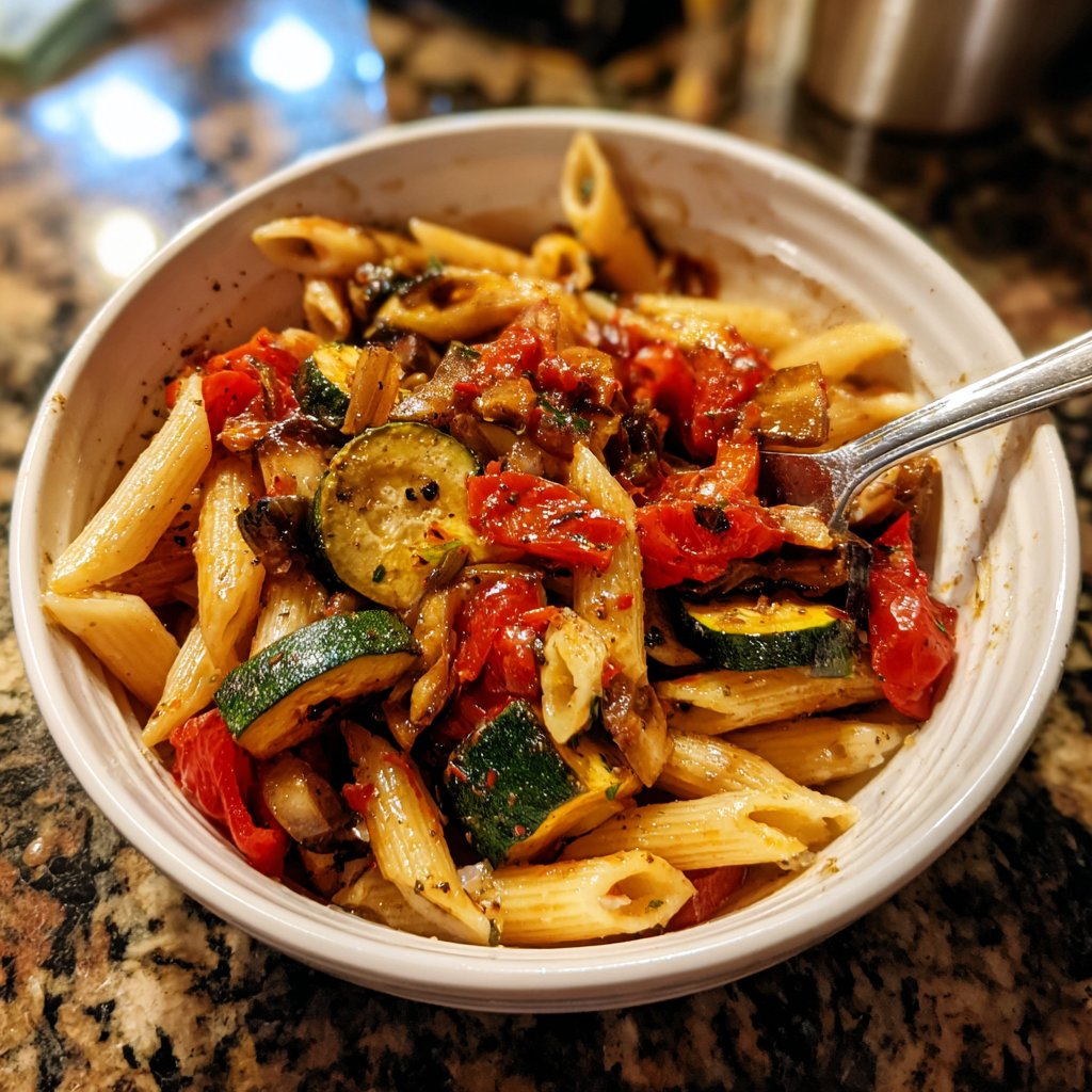 Balsamic Roasted Vegetable Pasta