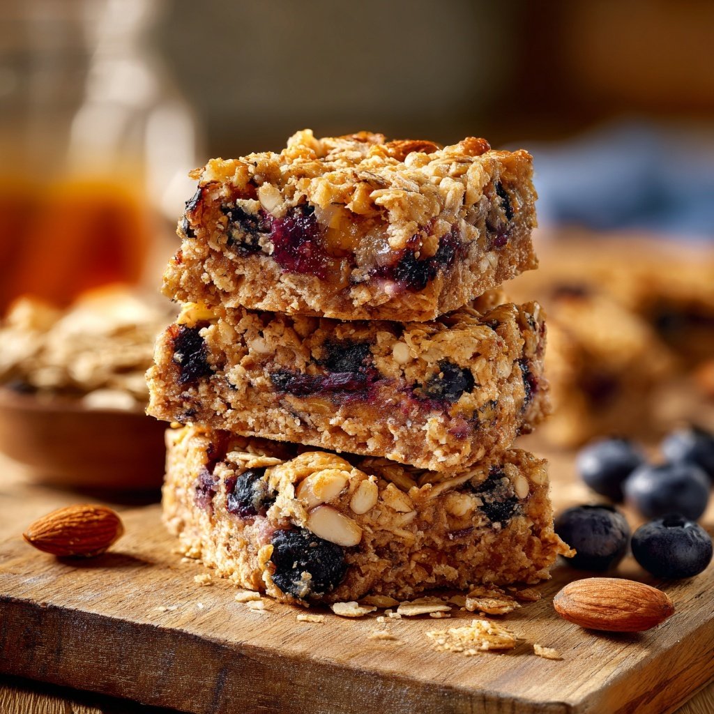 Nutty Oat and Berry Bars